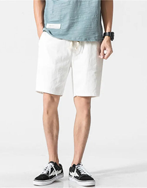 Men's Cotton Linen Casual Shorts