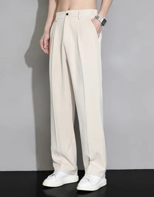 Summer New Solid Color Fashion Straight Pants Man