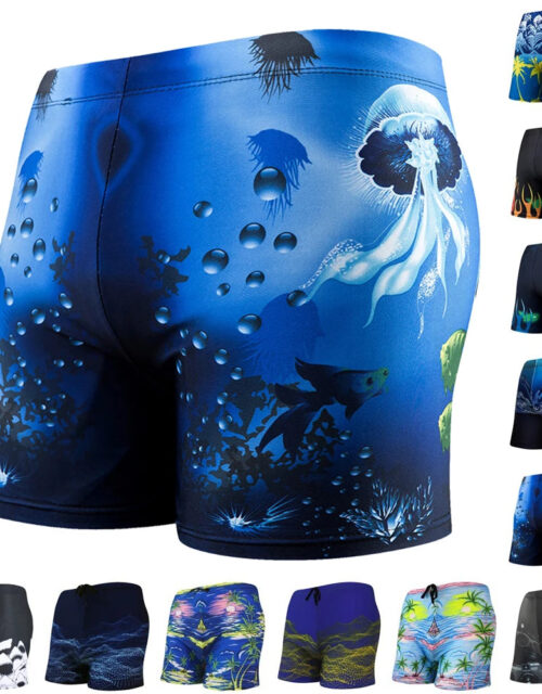 AquaFlex Men's Boxer Brief Swim Trunks