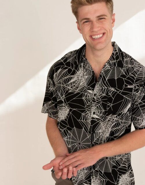 Spiderweb Button Up Shirt