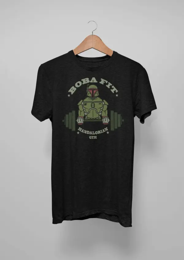 Boba Fett Short Sleeve Tee - Unisex Jersey - Boba Fit - The Mandalorian Gym - Workout Clothes