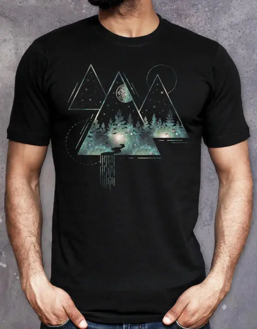 Mens Nature T Shirt Forest Trees