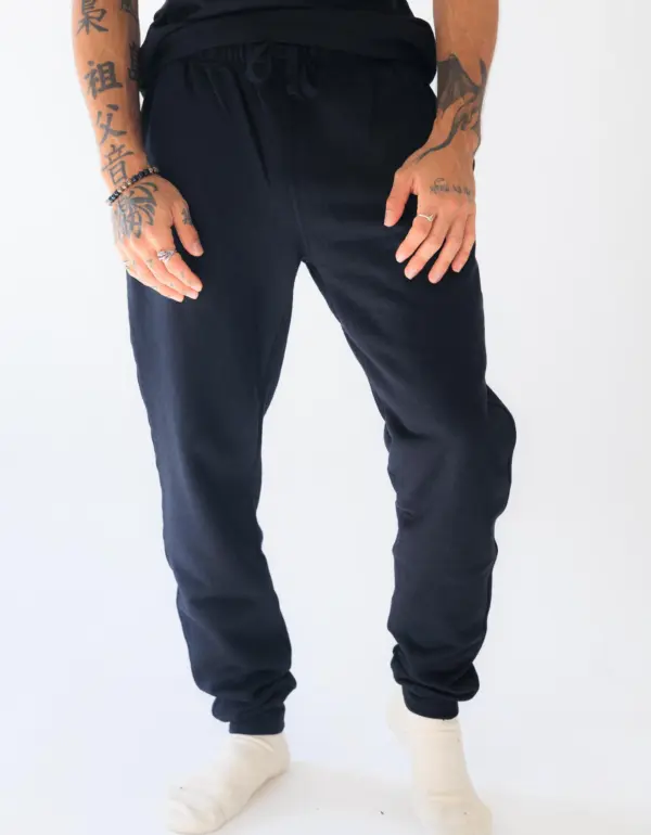 Mens Joggers Hemp and Organic Cotton Fleece Joggers Asatre Hemp Joggers Mens Hemp Clothing Sustainable Clothing Hemp Pants - Image 3