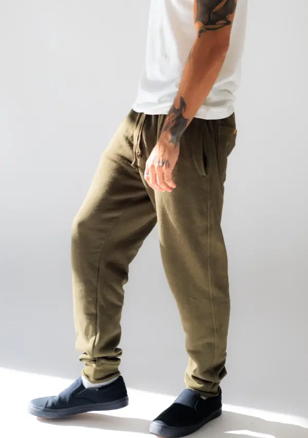 Mens Joggers Hemp and Organic Cotton Fleece Joggers Asatre Hemp Joggers Mens Hemp Clothing Sustainable Clothing Hemp Pants