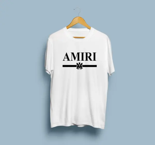 Amiri Shirt AMIRI Logo Man T-shirt Luxury Fashion T-shirt Designer Shirt Paris Logo Fashion Tshirt - Image 7